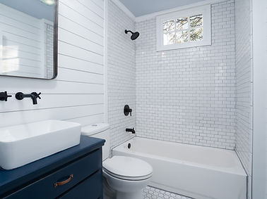 New Bathroom - full white tile