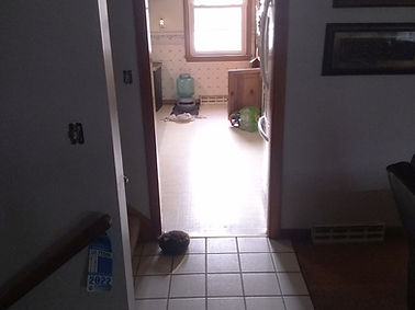 Before renovation - cramped kitchen
