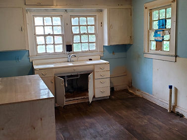Before Renovation - destroyed kitchen