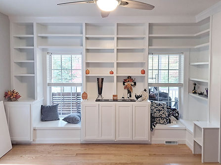 Architectural Design - Library Shelves Built-in Cabinetry