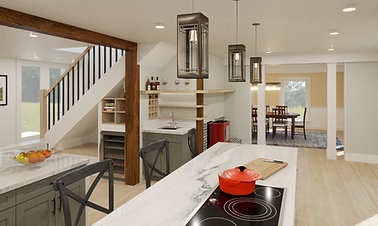 Charlottesville Renovation Farmhouse Kitchen