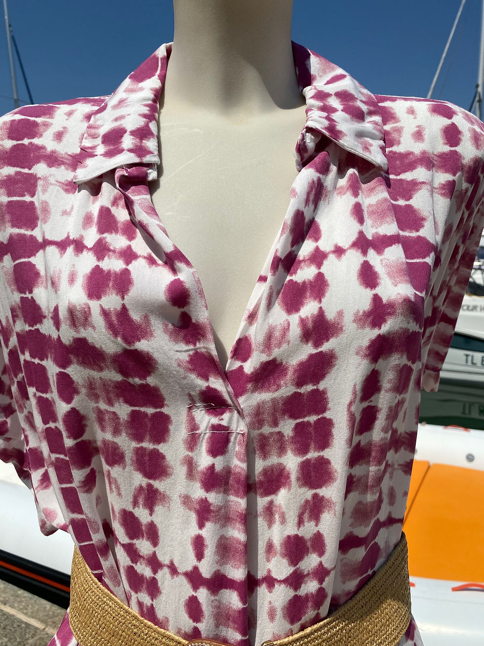 Miniature : Robe manches courtes tie and dye