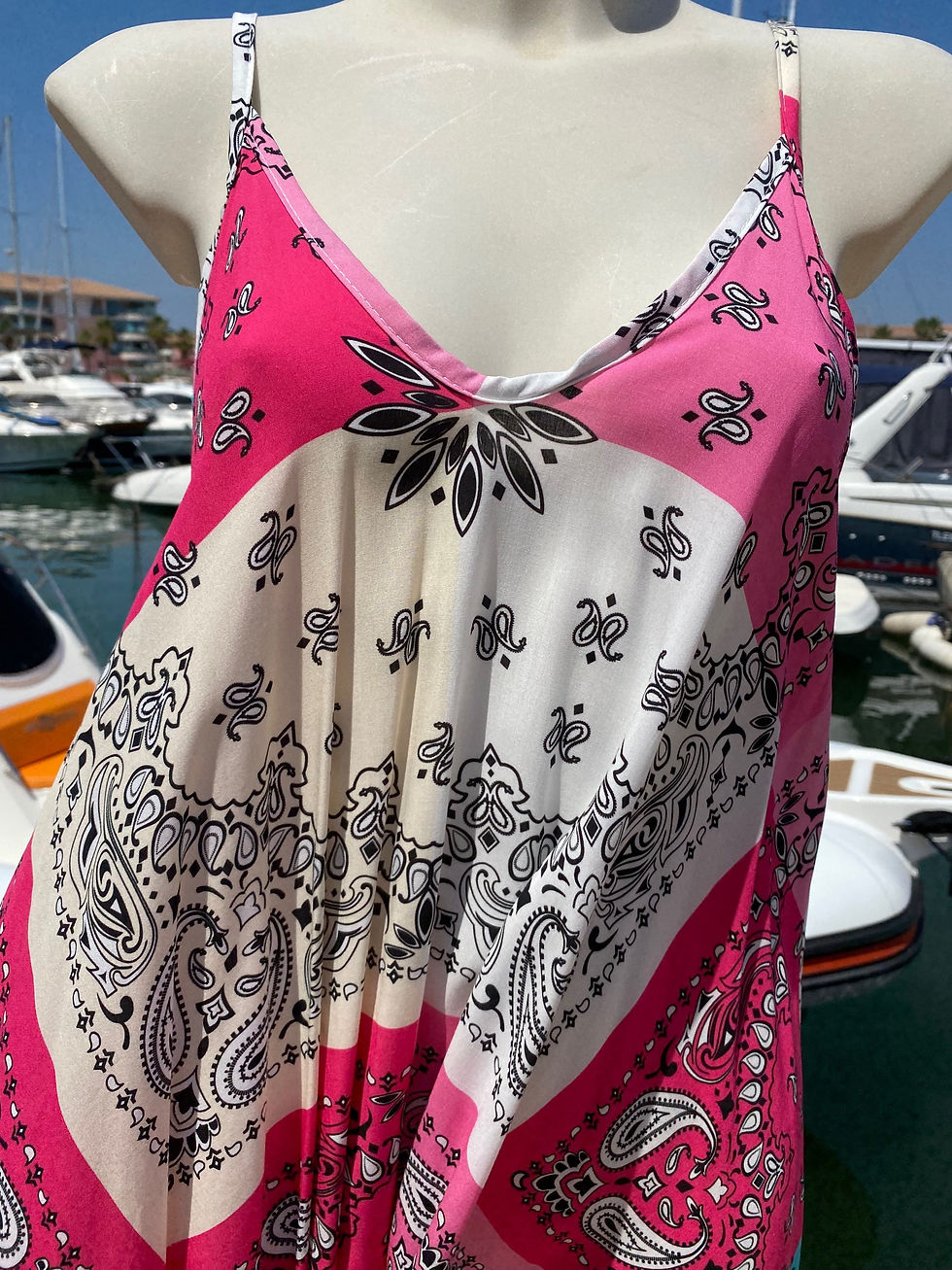 Miniature : Robe courte bandanas 