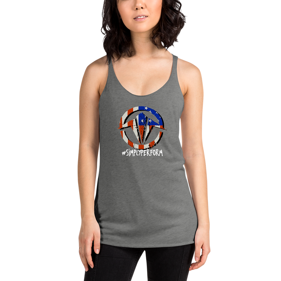 Thumbnail: TPO Vintage Flag Women's Racerback Tank
