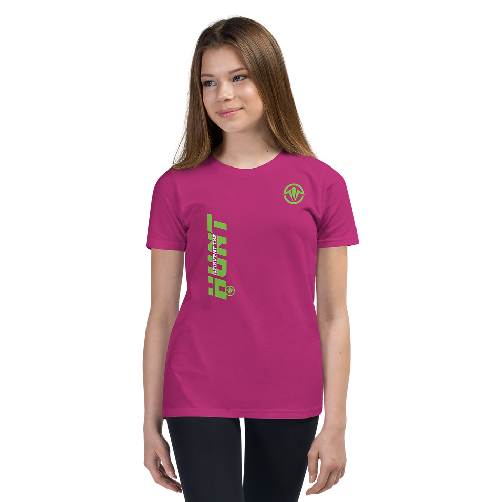 Thumbnail: Reinvent the Hunt Green Youth Short Sleeve T-Shirt