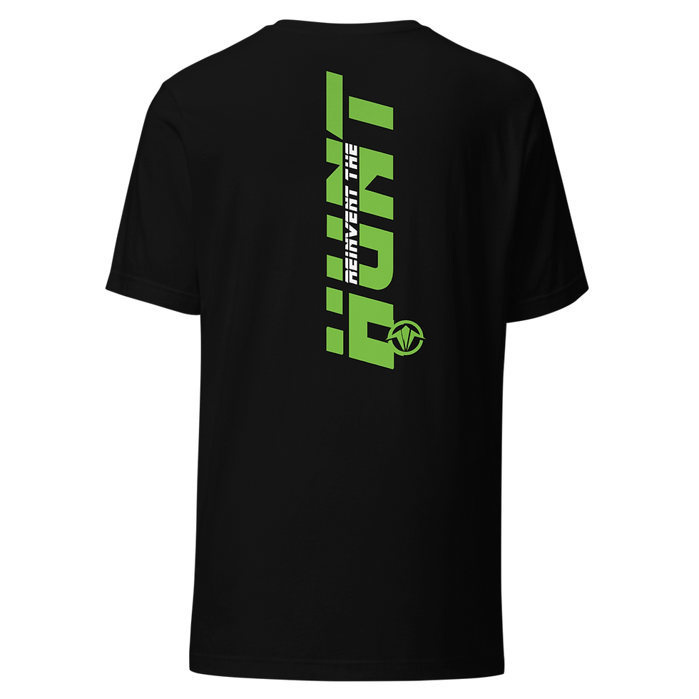 Thumbnail: Green Reinvent the Hunt T-Shirt Logo Back