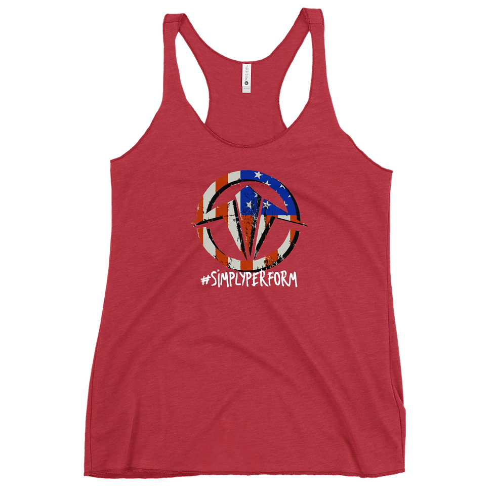 Thumbnail: TPO Vintage Flag Women's Racerback Tank