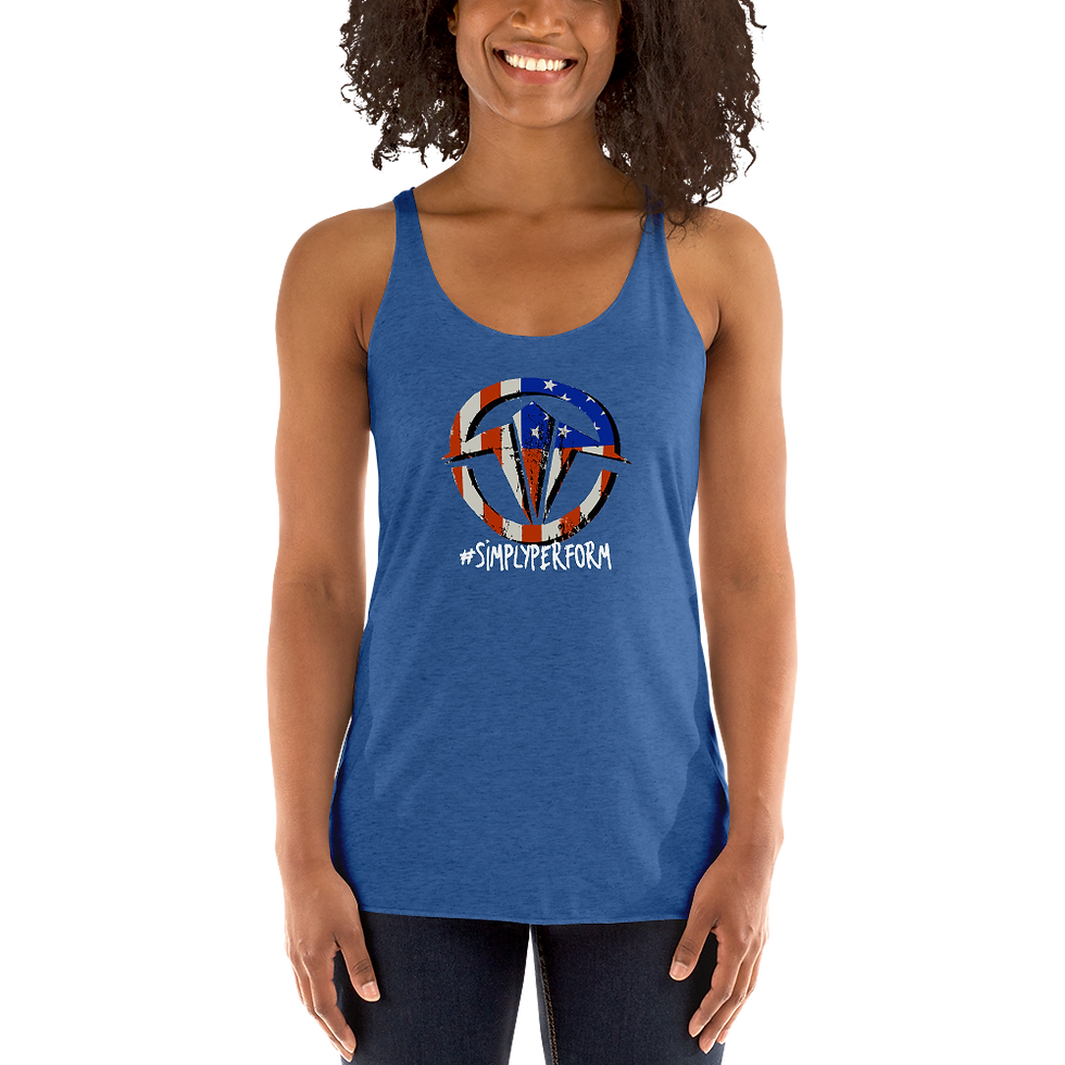 Thumbnail: TPO Vintage Flag Women's Racerback Tank