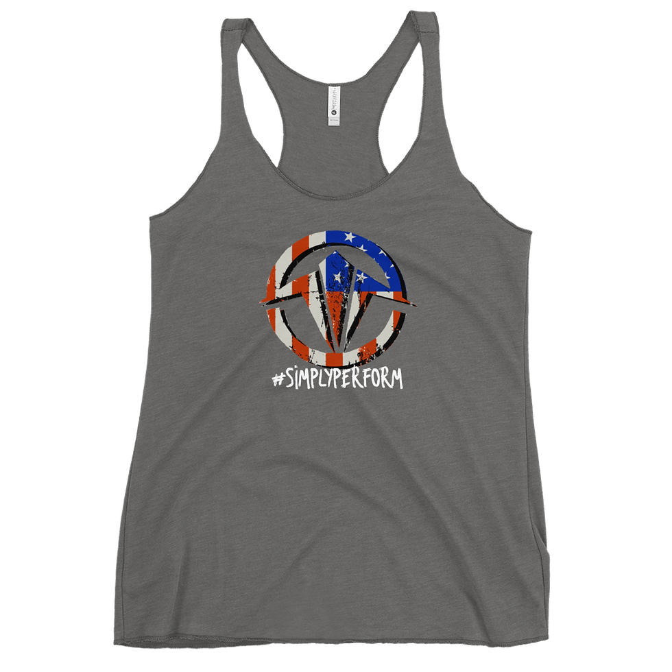 Thumbnail: TPO Vintage Flag Women's Racerback Tank