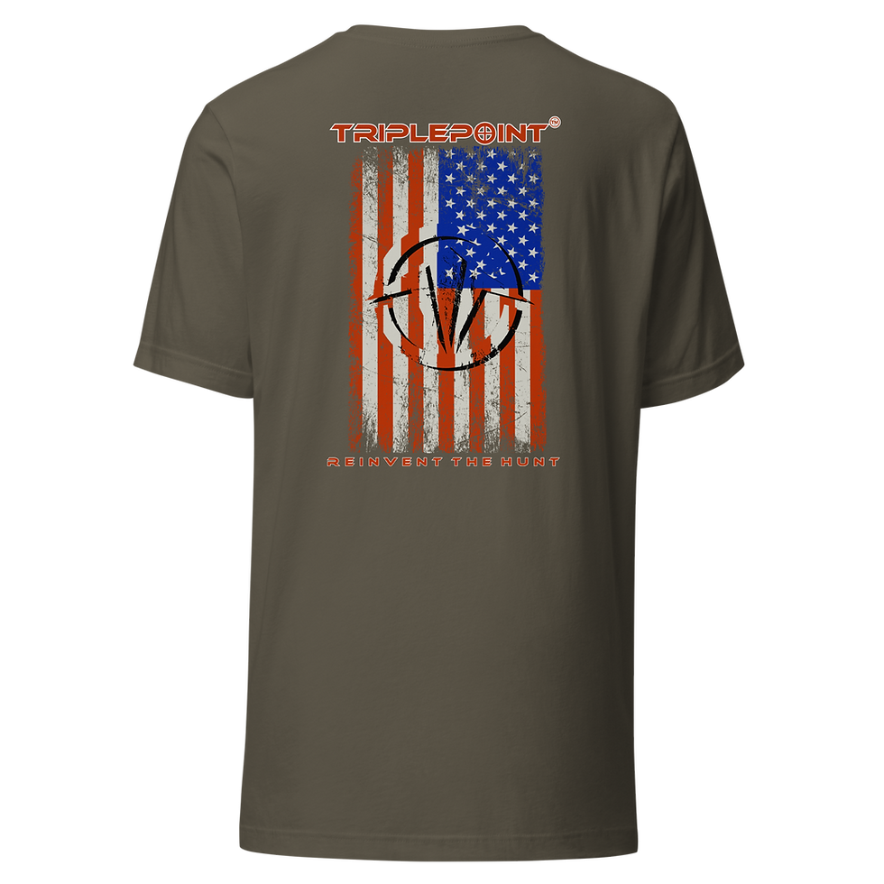 Thumbnail: TriplePoint Grunge Flag Back T-Shirt