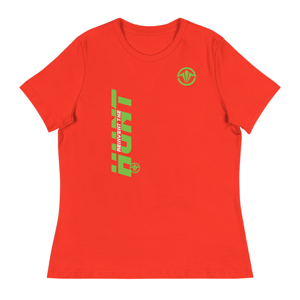 Thumbnail: Reinvent the Hunt Green Women's Relaxed T-Shirt