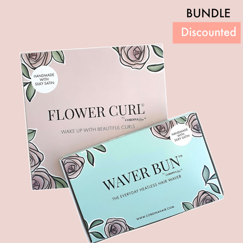 Flower Curl with clips &amp; Waver Bun Bundle