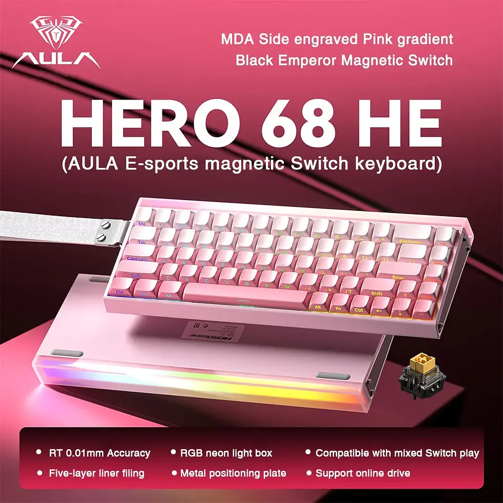 Thumbnail: AULA HERO68 HE Magnetic Switch RGB Wired Mechanical Keyboard