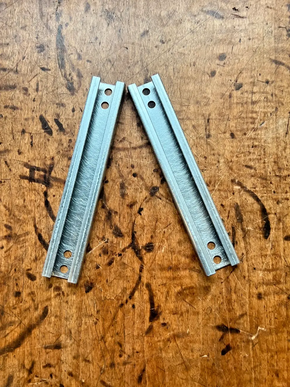 Thumbnail: 55 56 57 Chevy 2 Door Sedan & Wagon Rear Quarter Glass Track Roller Guide PAIR