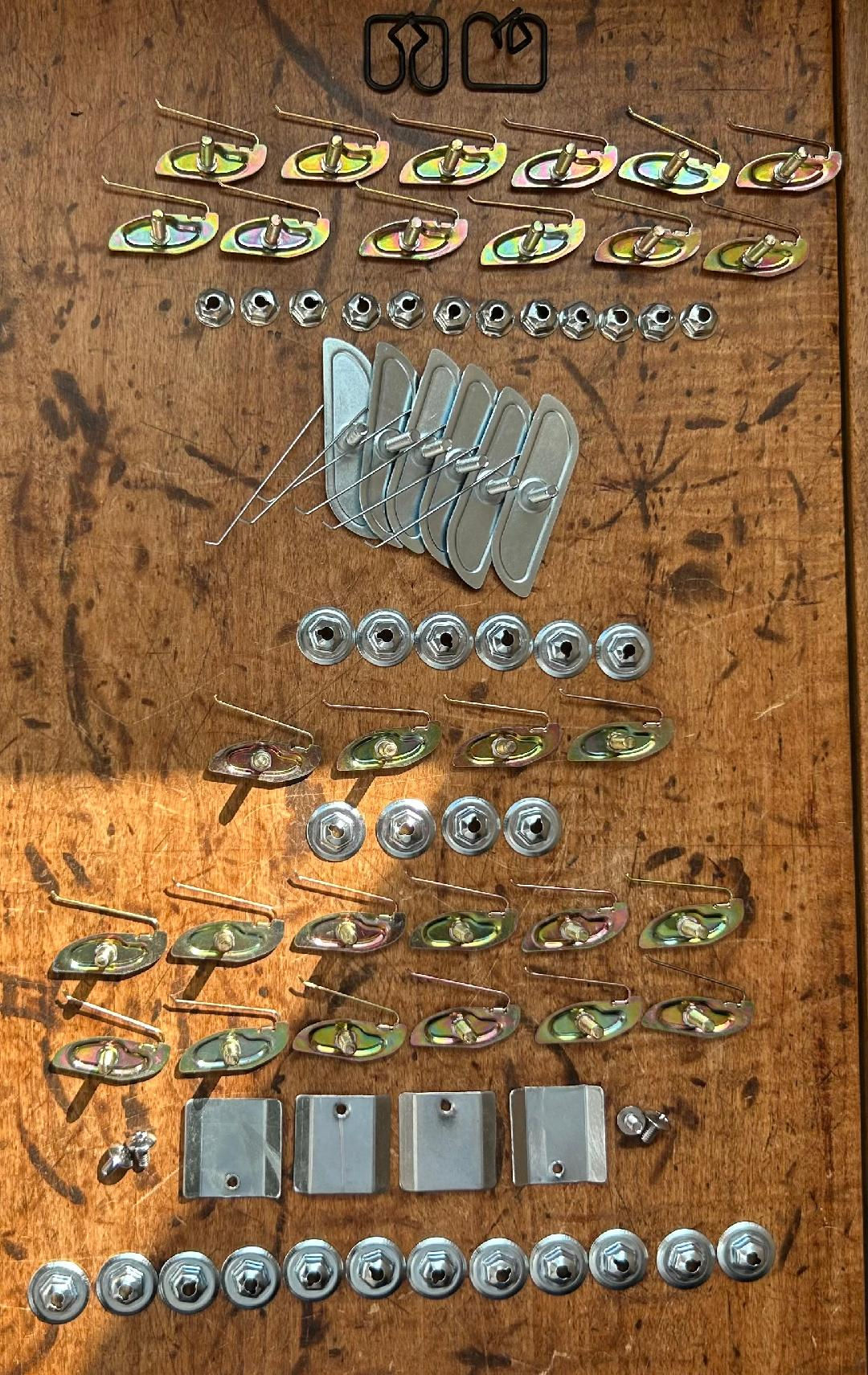 1956 Chevy 150 2 Door Complete Side Molding Clip Set NEW