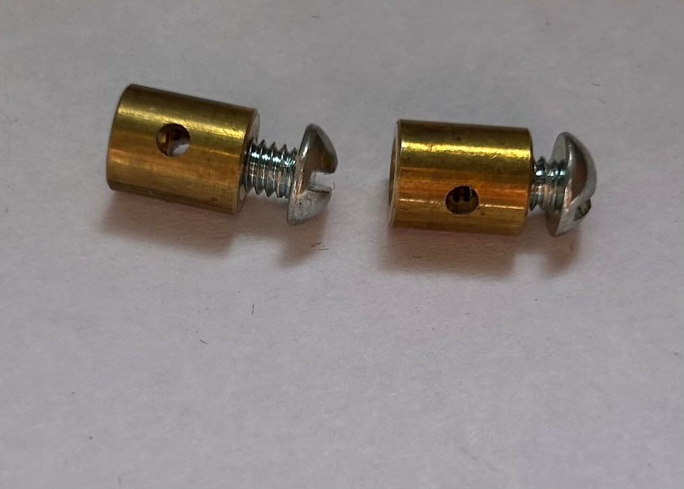 Thumbnail: 1955 1956 1957 Chevy Air Conditioner Throttle Stops Pair NEW