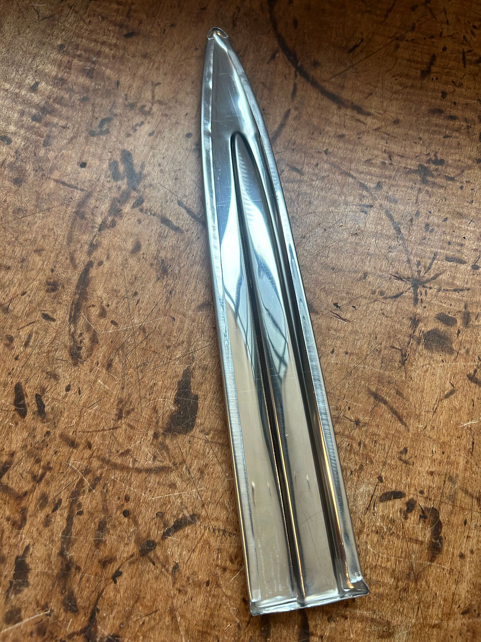 Thumbnail: 1955 Chevy Bel Air 2 DR HDTP Convertible Door Point Molding LH NEW