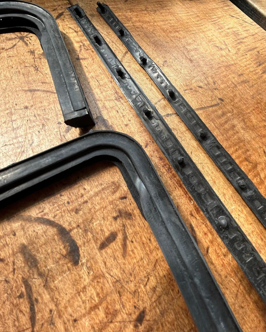 55 56 57 Chevy Sedan Vent Window Rubber Seals NEW 1955 1956 1957 Chevrolet