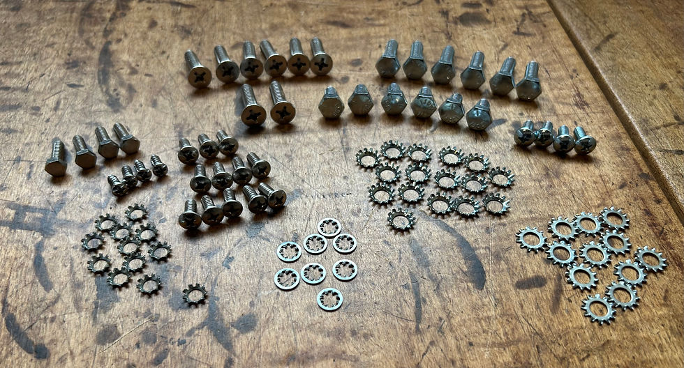 Thumbnail: 1955 1956 1957 Chevy Sedan Delivery Tailgate Screw Kit NEW