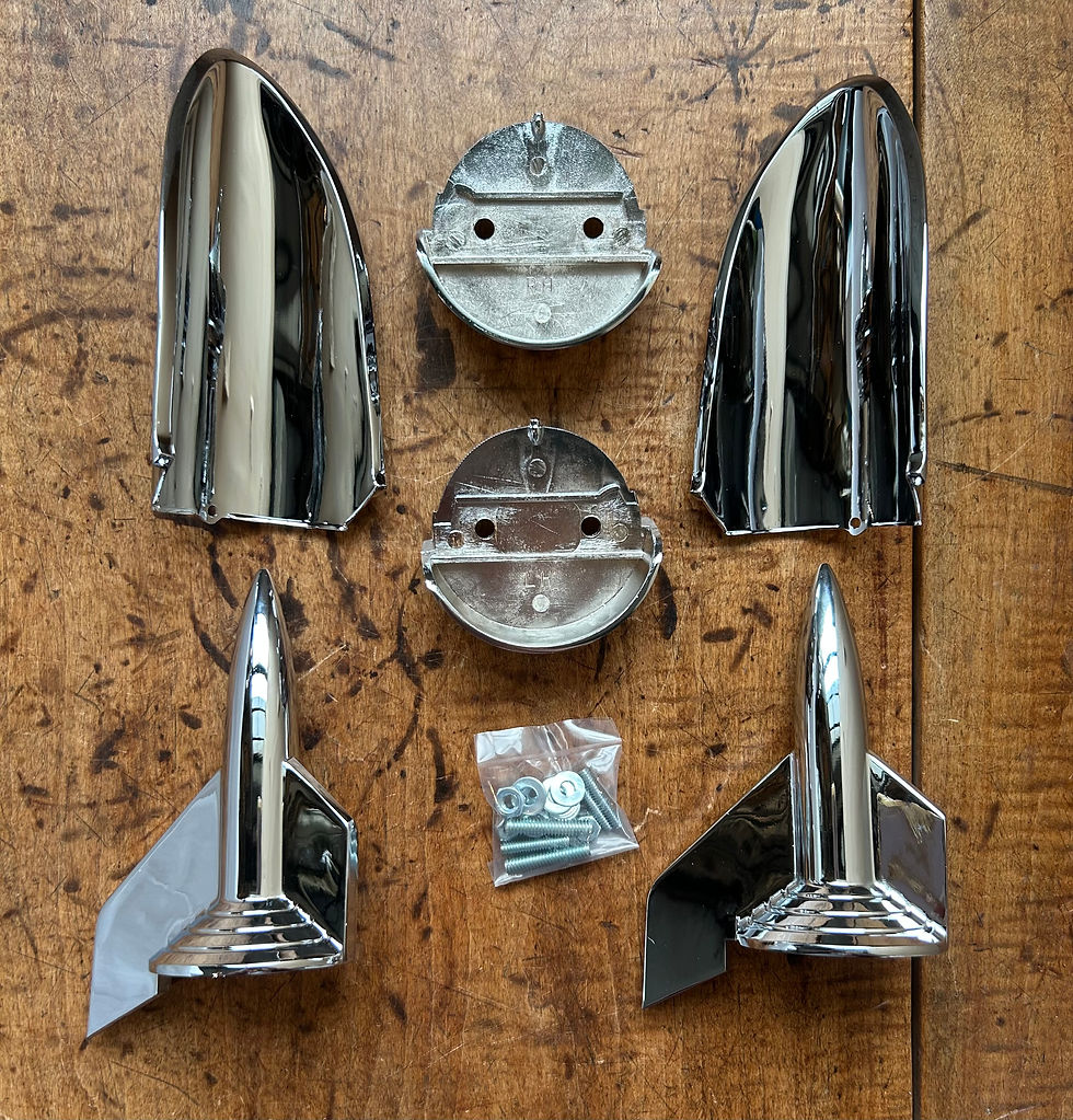 Thumbnail: 1957 Chevy Hood Rocket Assembly Best Quality NEW