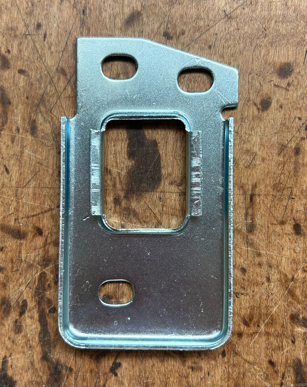 Thumbnail: 55 56 57 Chevy Hood Latch Plate NEW 1955 1956 1957 Chevrolet