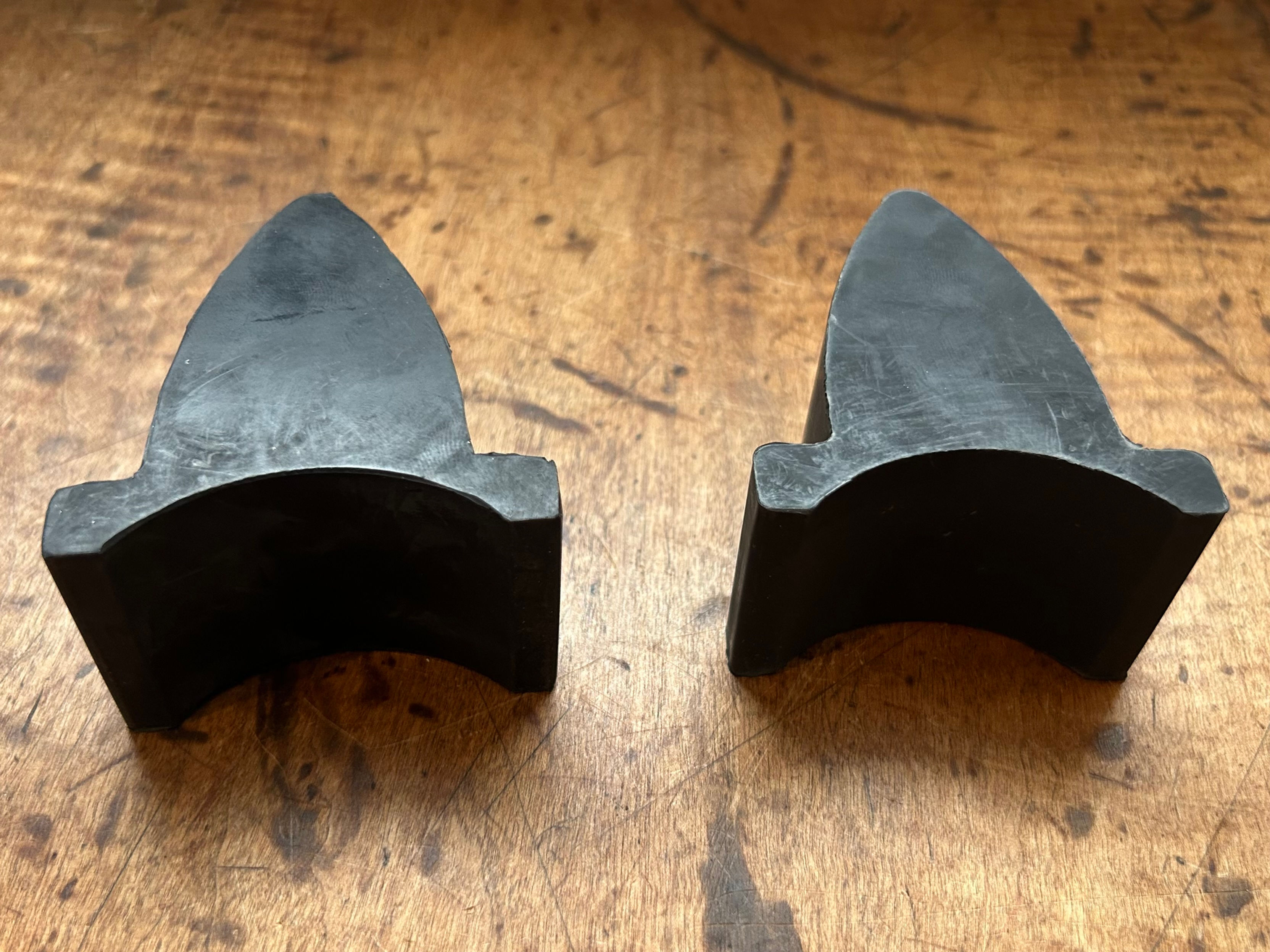 1955 1956 1957 Chevy Lower Rear Axle Snubber Rubber Bumpers Pair NEW