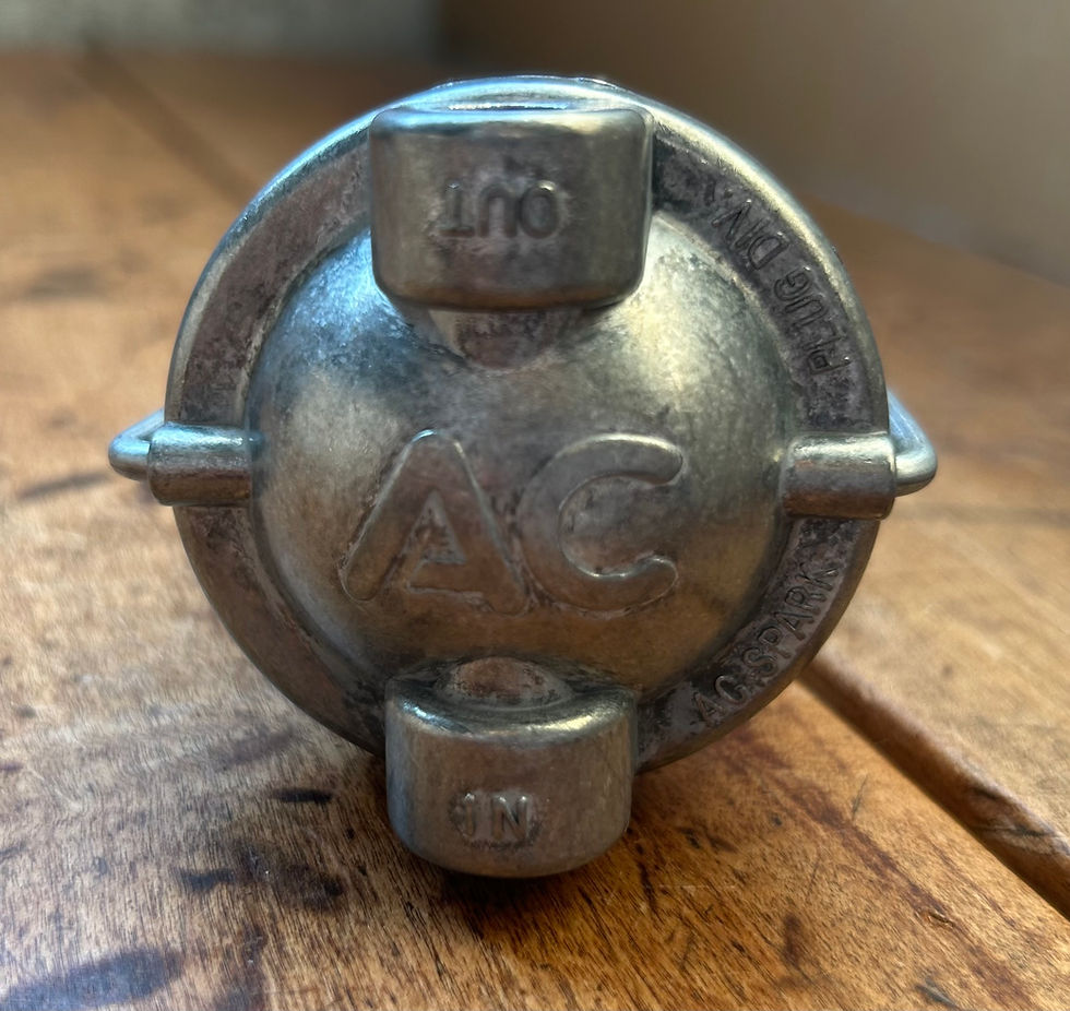 Thumbnail: 55 56 57 Chevy AC Original Style Glass Bowl Fuel Filter Assembly NEW