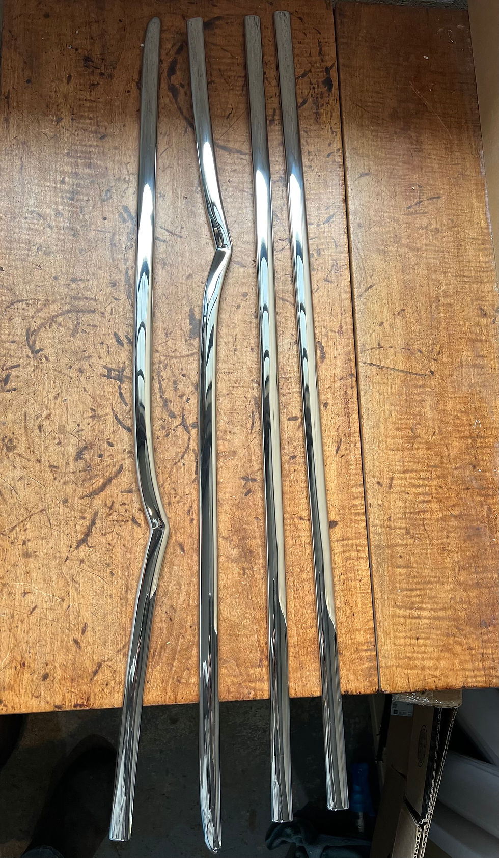 Thumbnail: 1955 1956 1957 Chevy 2 DR Sedan Beltline Trim Moldings