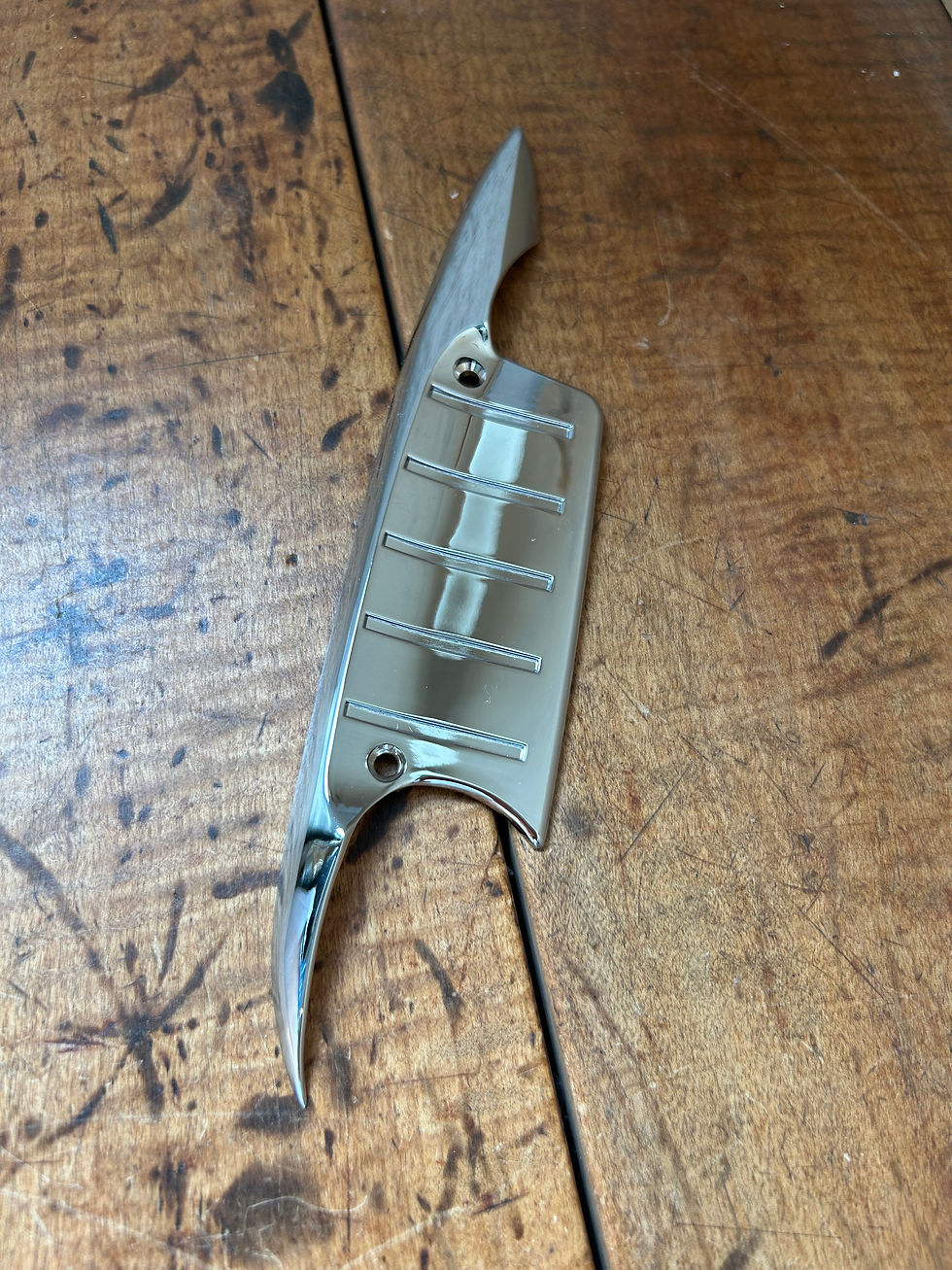 Thumbnail: 1957 Chevy Exterior Door Handle Scratch Guards Pair Chrome NEW