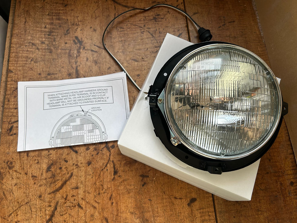 Thumbnail: 1957 Chevy Complete Headlight Bucket Assembly NEW