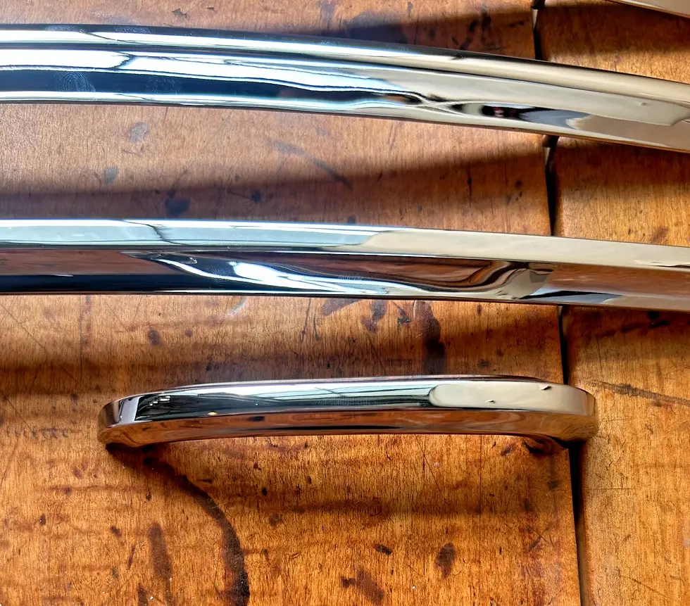 Thumbnail: 55 56 57 Chevy Nomad Tailgate Trim Complete Kit 8 PC NEW Made in USA