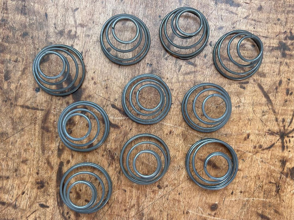 Thumbnail: 55 56 57 Chevy 4 Door Door & Window Handle Springs 10 pc Set NEW