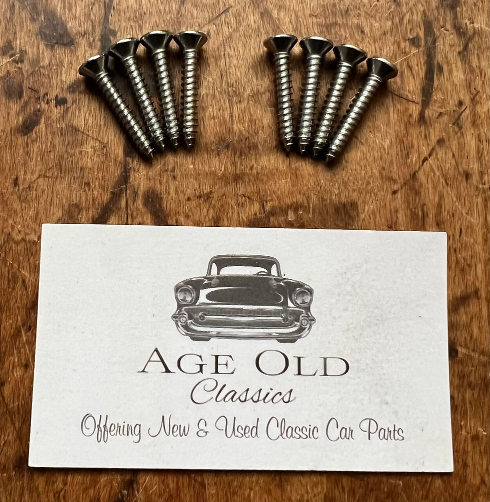 Thumbnail: 1957 Chevy Headlight Bezel Screw Set NEW