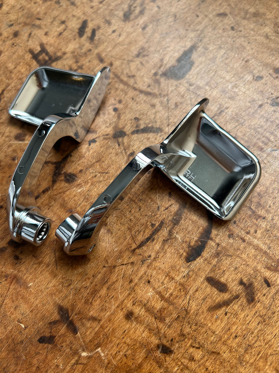 Thumbnail: 1959-1967 Chevy Impala Interior Door Handles Chrome Pair NEW