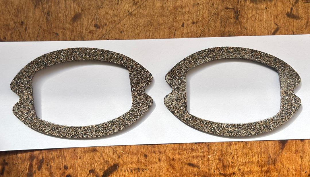 57 Chevy Backup Lens Gaskets Pair NEW 1957 Chevrolet