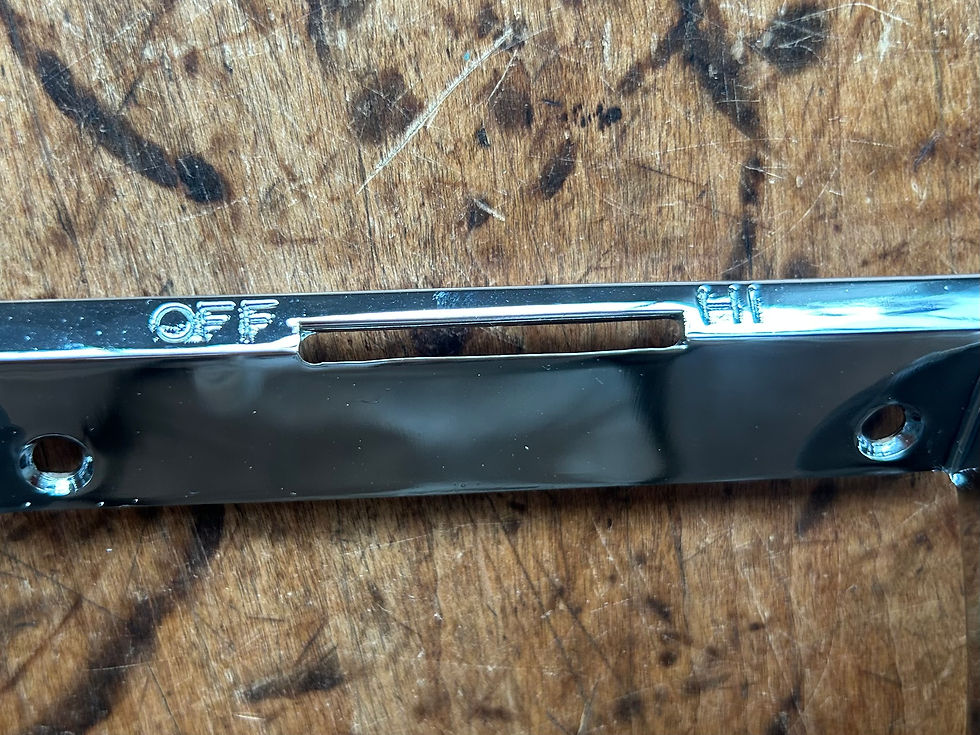 Thumbnail: 1957 Chevy Deluxe Heater Control Bezel Set NEW