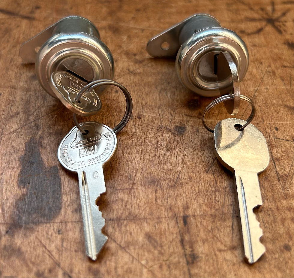 Thumbnail: 1956 Chevy 2 DR Bel Air HDTP & Convertible Door Lock Set NEW