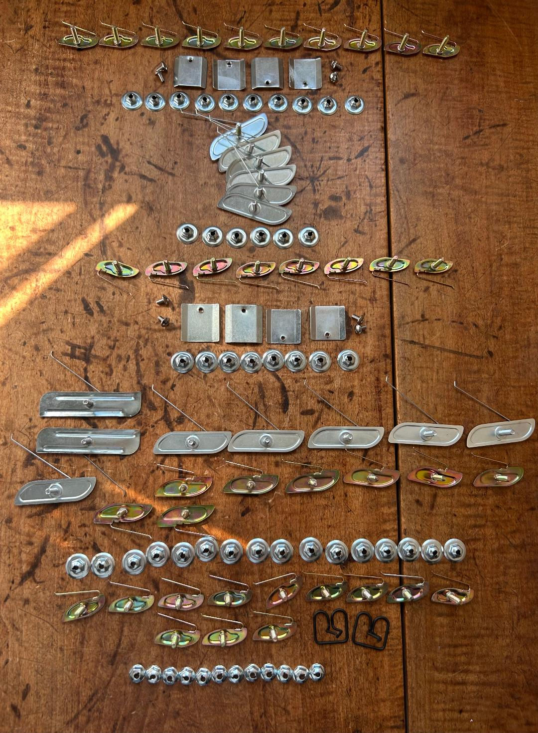 1956 Chevy 210 4 Door Complete Side Molding Clip Set NEW