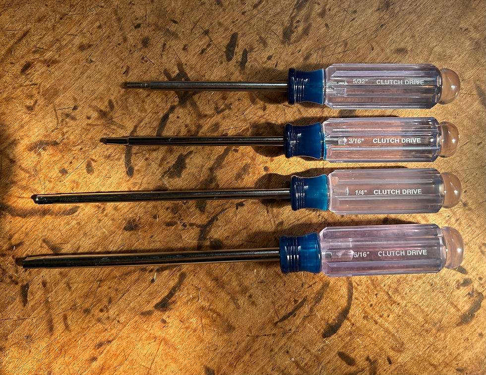 Thumbnail: 55 56 57 Chevy Clutch Head Screwdriver Set NEW 1955 1956 1957 Chevrolet