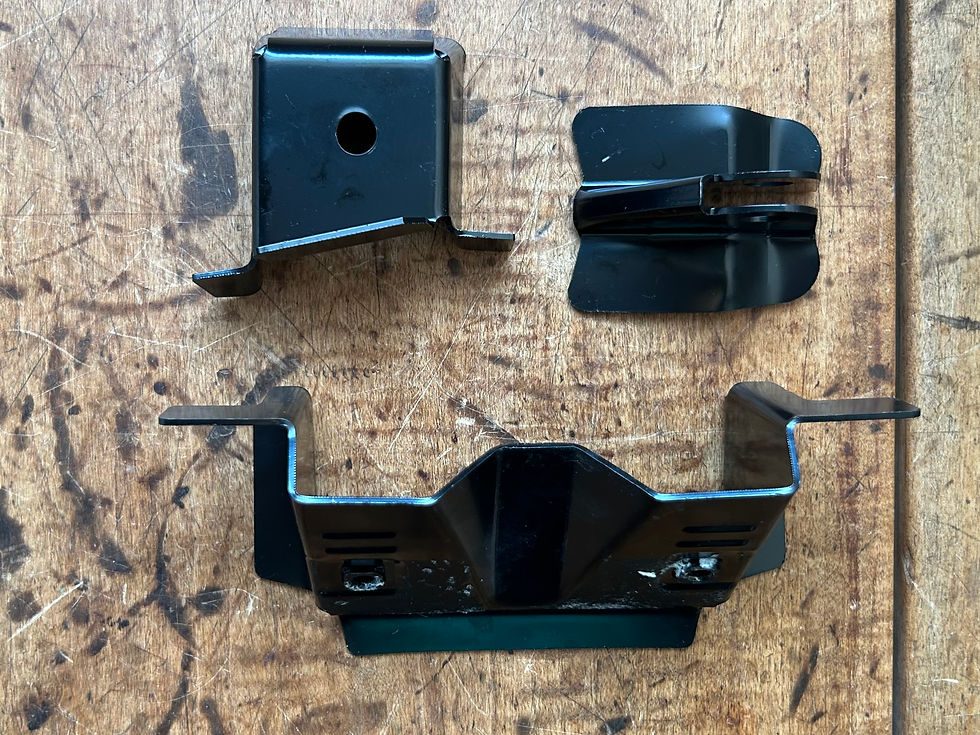 Thumbnail: 55 56 57 Chevy Trunk Floor Jack Mount Kit w/Striker Bracket NEW