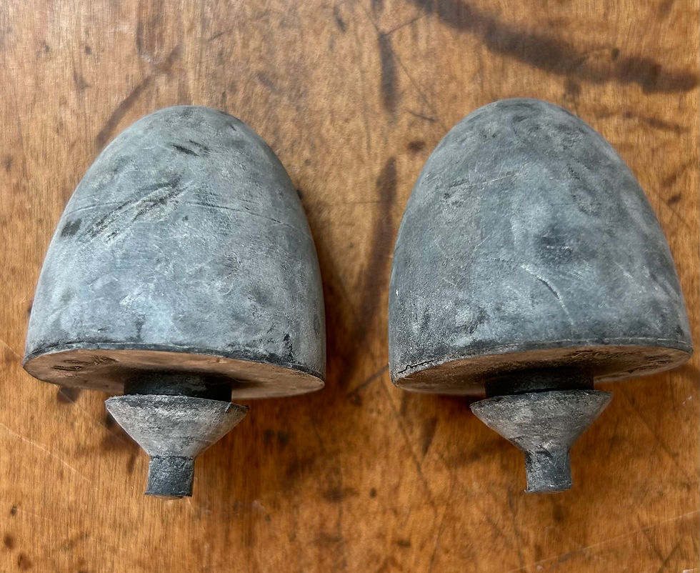 Thumbnail: 55 56 57 Chevy Upper A Frame Bumpers Pair NEW 1955 1956 1957 Chevrolet