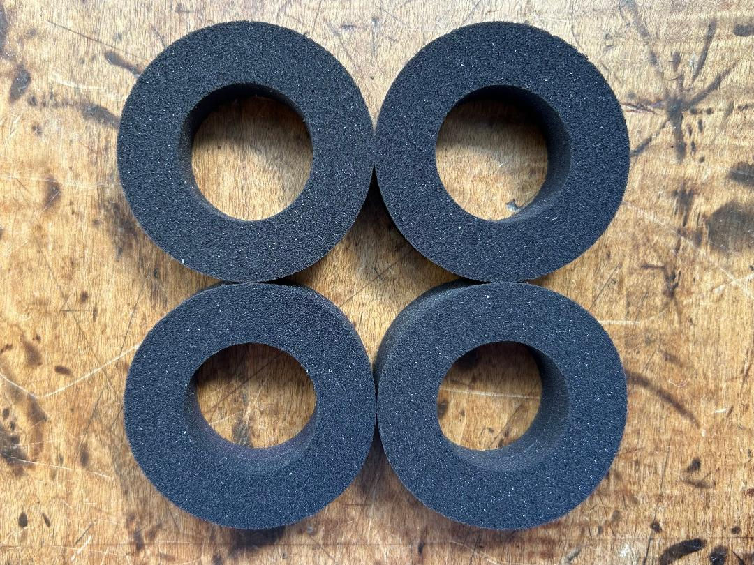 1955 1956 1957 Chevy Window Regulator Grommets, (4 pc. set)-NEW
