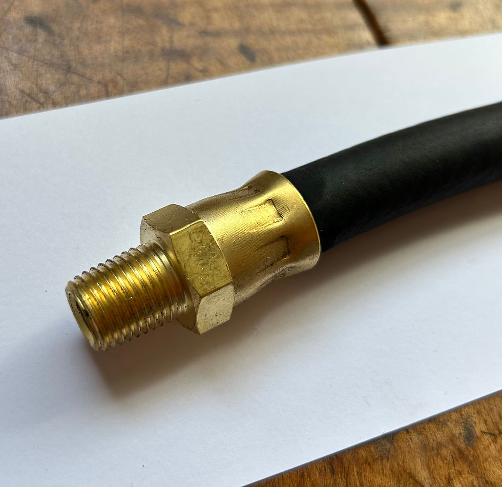 Thumbnail: 56 57 Chevy 3/8" Gas Line Hose 1956 1957 Chevrolet
