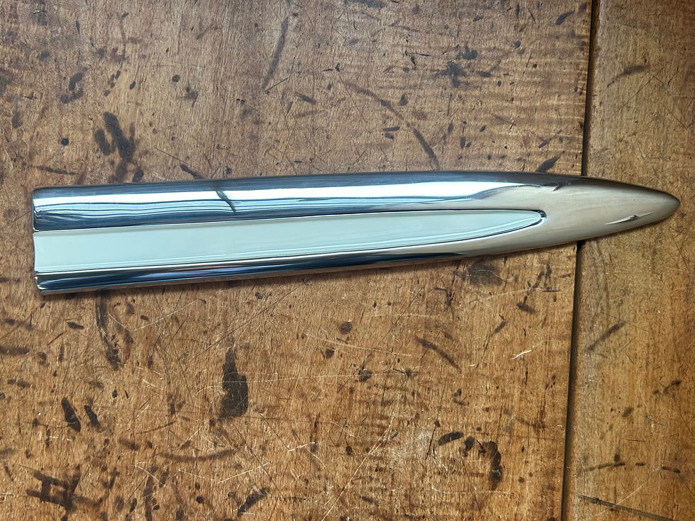 Thumbnail: 1955 Chevy Bel Air 2 DR HDTP Convertible Door Point Molding RH NEW