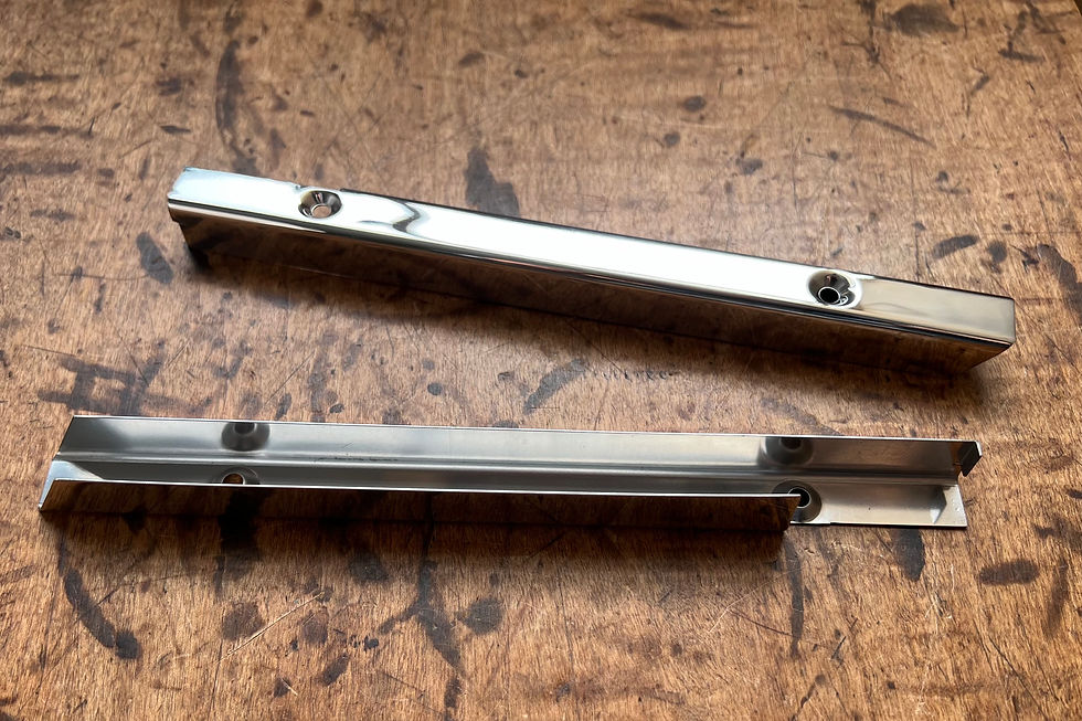 Thumbnail: 1956 1957 Chevy Convertible Nomad & 4 DR HDTP Vent Window Cap Trim Pair NE