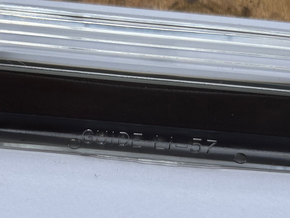 Thumbnail: 57 Chevy License Plate Light Lens w/ Gasket Clear NEW Danchuk 1957 Chevrolet