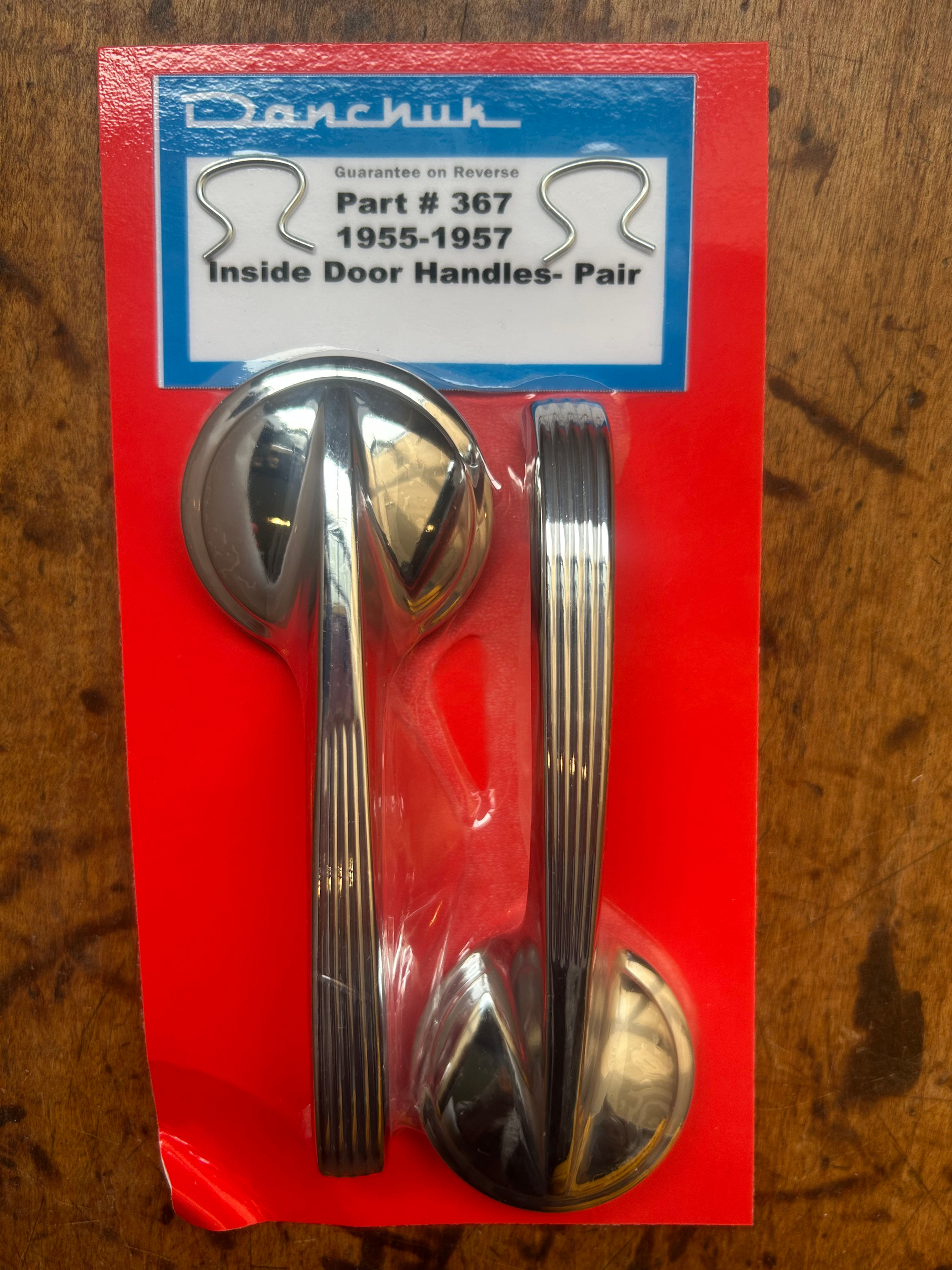 1955 1956 1957 Chevy Inside Door Handles Pair New Danchuk Made in USA