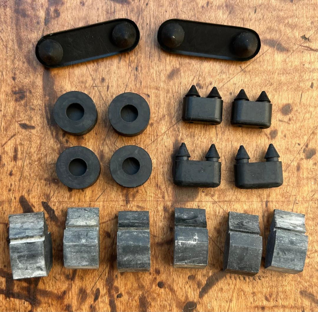 1955 Chevy Nomad Rubber Grommet Bumper Cushion Set-NEW