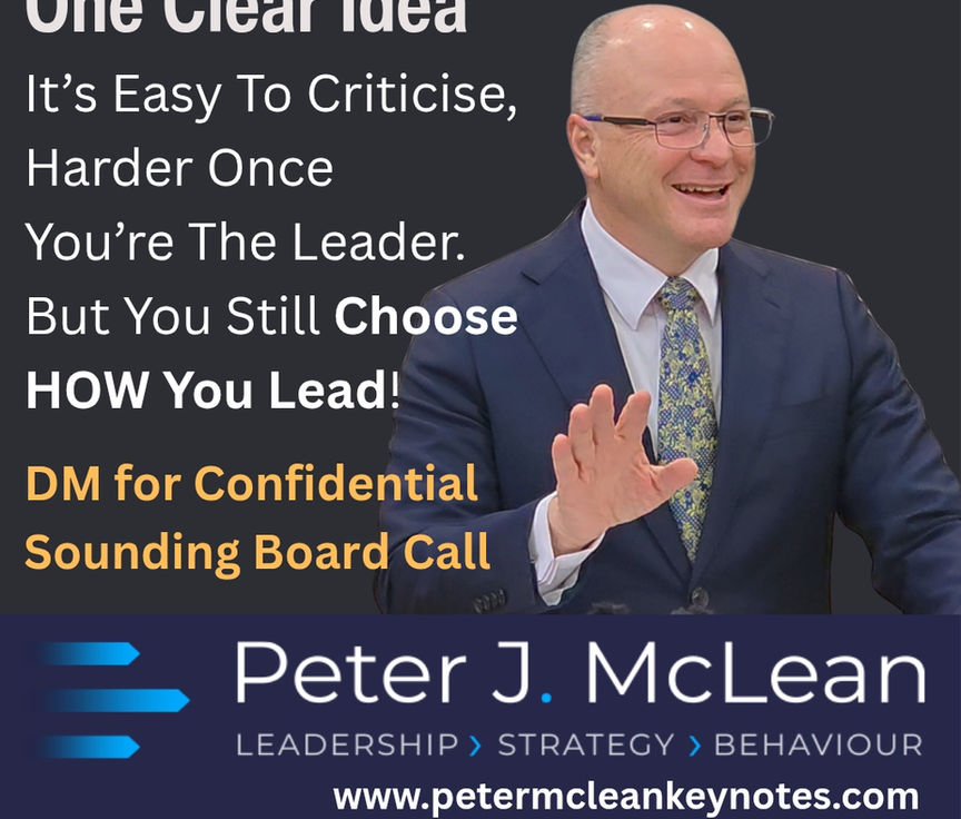 It's Easy To Criticise...