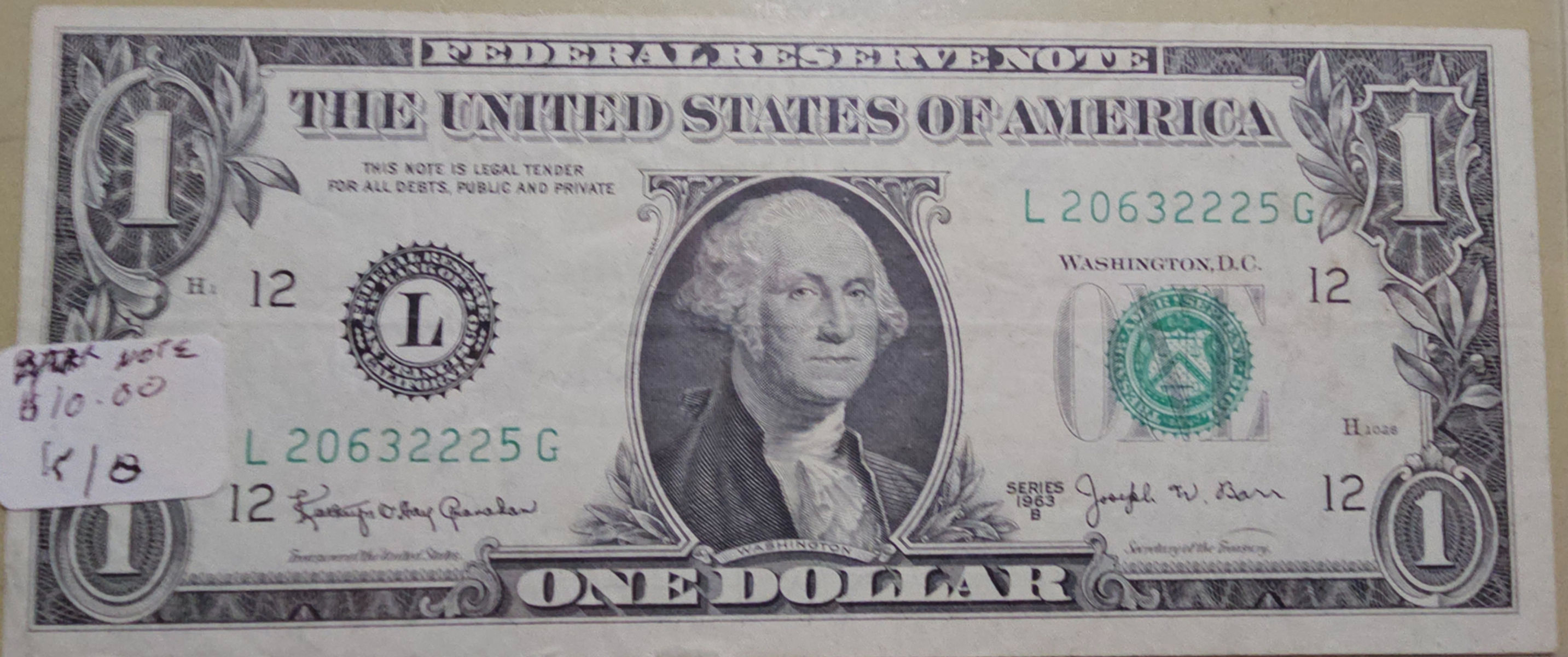 One Dollar Federal Reserve Note